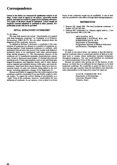 (PDF) Fetal hydantoin syndrome?