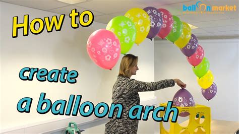 How To Make a Balloon Arch with Helium | Doovi