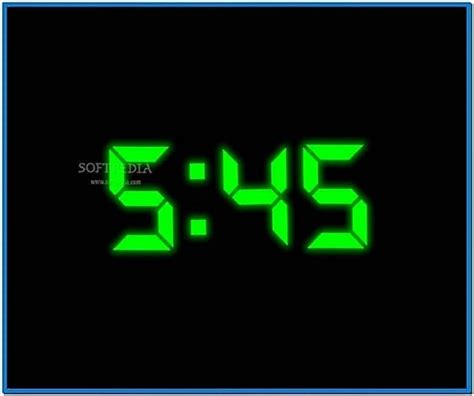 Digital clock screensaver for computer - Download free