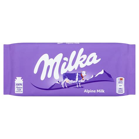 Milka Alpine Milk Chocolate Bar 100g | Zoom