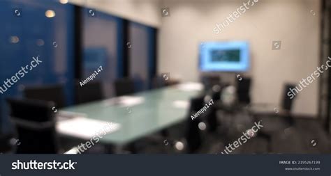 Blurred Office Meeting Room Background Product Stock Photo 2195267199 ...