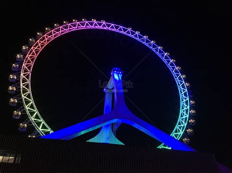 Ferris Wheel At Night Picture And HD Photos | Free Download On Lovepik