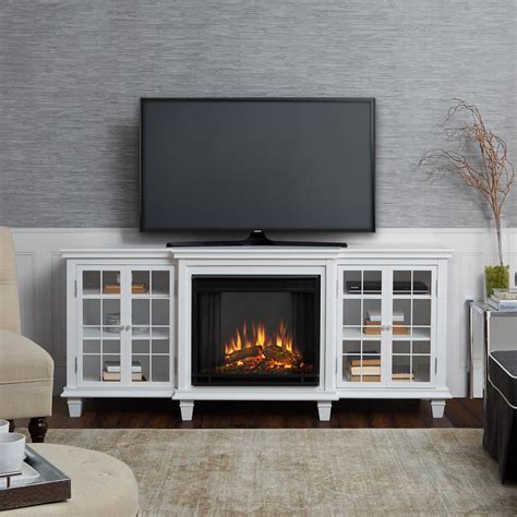 Real Flame Marlowe 70 in. Freestanding Electric Fireplace TV Stand in ...