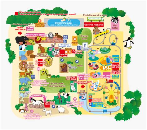 The Amusement Park Along With The Zoo Is For Children - Map Japan Zoo ...