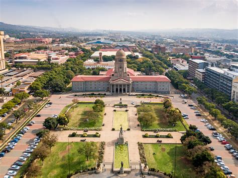 Aerial View Of Tshwane City Hall In The Heart Of Pretoria South Africa ...