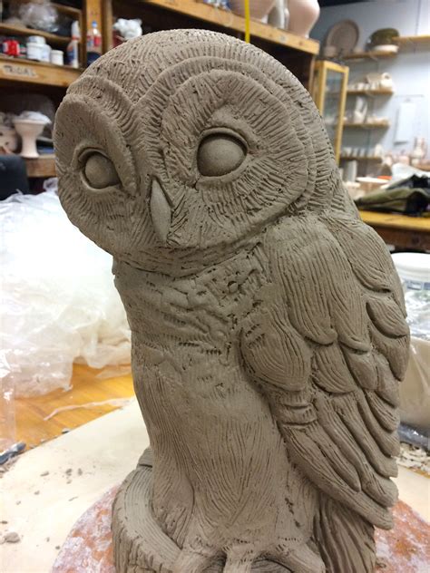 Adventures into Making Large Owls! | Owl pottery, Pottery painting ...