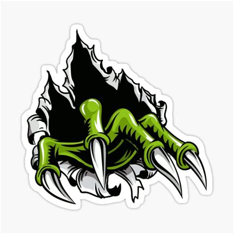 "Monster Claw" Sticker for Sale by ClothingSimple | Redbubble