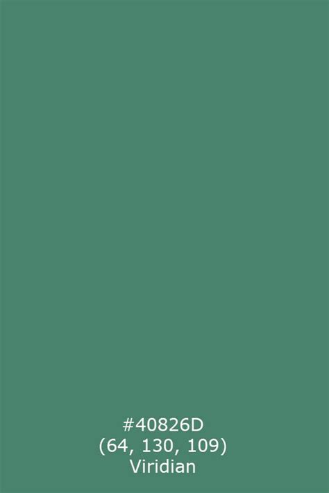 #40826d Color Hex Viridian - RGB: 64, 130, 109