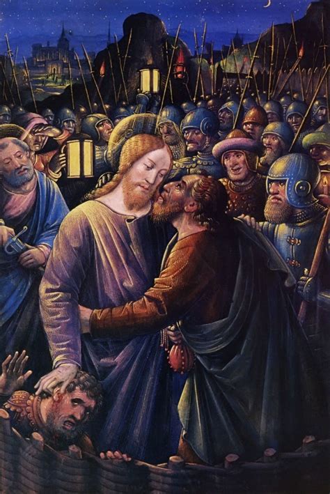 Judas Betrays Jesus with Kiss High Resolution Images