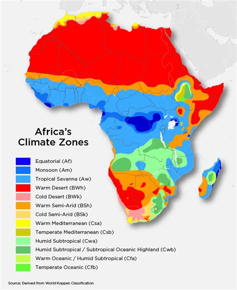 Africa Climate Zones Map by James Welsh on Dribbble