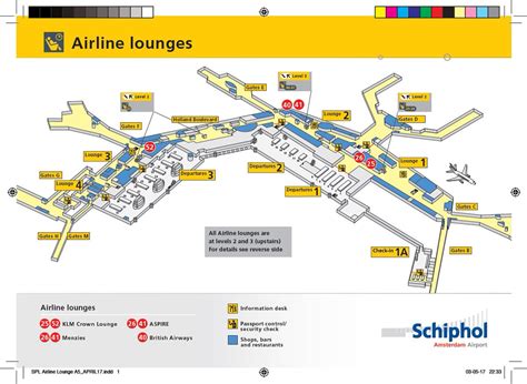 Klm Amsterdam Schiphol Airport Map