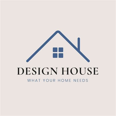 Free Vector | House logo template vector, interior design business