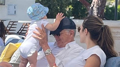 Katharine McPhee & David Foster Play With Son Rennie In Montecito ...