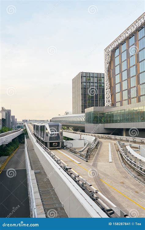 The Changi Airport Skytrain Editorial Photo - Image of skytrain, asia ...