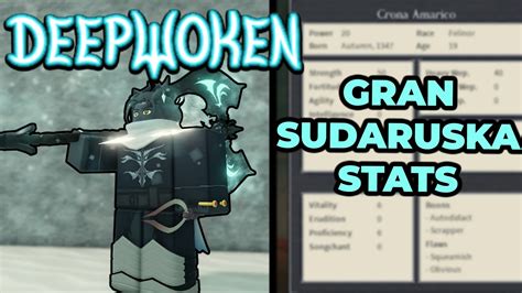 BEST GRAN SUDARUSKA BUILD STATS | DEEPWOKEN PVP BUILD - YouTube