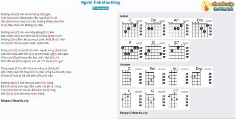 Chord: Người Tình Mùa Đông - tab, song lyric, sheet, guitar, ukulele ...