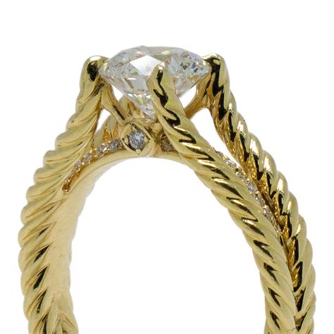 David Yurman Renaissance 1.22ct Round Diamond Engagement Ring– Oliver ...