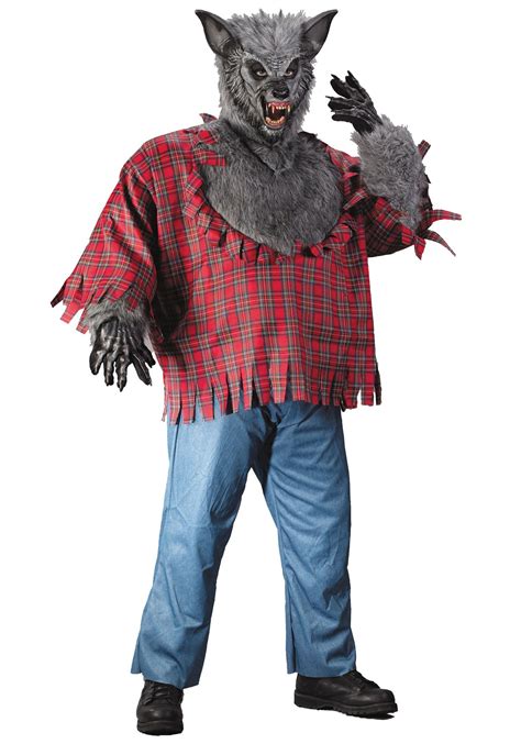 Gray Plus Size Werewolf Costume