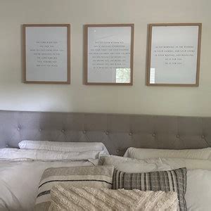 The Blessing Lyrics Bundle, Minimal Christian Wall Art Set of 3, Bible ...