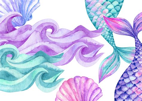 Mermaid Tail Clip Art Wallpaper