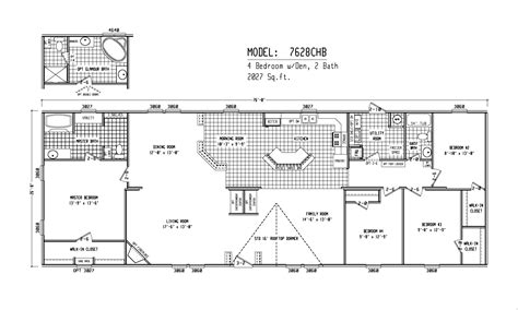 Double Wide Mobile Home Floor Plans - Image to u