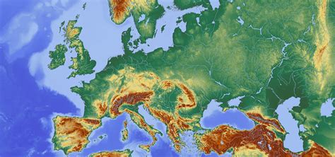 Topographic map of Europe | Imaginary maps, Europe map, Descriptive writing