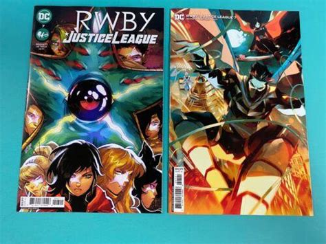 14x RWBY JUSTICE LEAGUE Comic SET # 1 2 3 4 5 6 7~ VARIANT A & B ~ NM ...