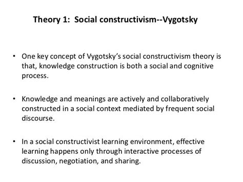 Social Constructivism Theory Vygotsky