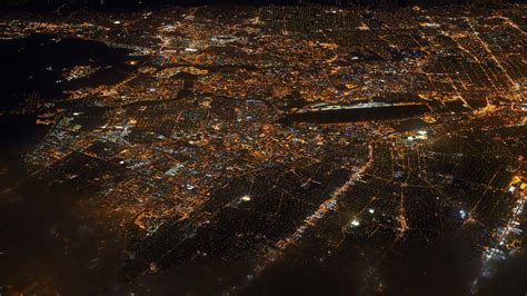 city, Night, Lights, Aerial view Wallpapers HD / Desktop and Mobile ...