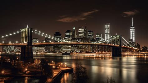 Night Bridge Brooklyn At Hd Wallpaper Backgrounds | JPG Free Download ...