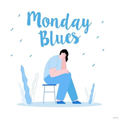 Monday Blues Vector in Illustrator, SVG, JPG, EPS, PNG - Download ...