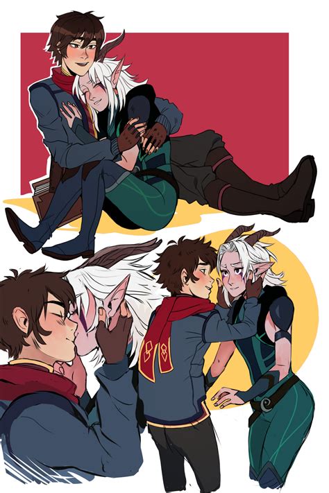 Dragon Prince Rayla X Callum Fanart And that romantic storyline in last ...