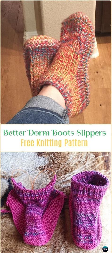 Knitting Patterns For Slipper Boots - Mikes Natura