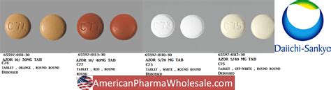 Rx Item-Azor 10/20MG 30 Tab by Daiichi Sankyo Pharma USA -RX