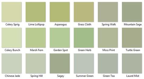 Behr Greens 3 - I like Chinese Jade, Summer Green, and Green Tea | Behr ...