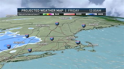 MA Snow Map Hour by Hour Friday – NBC Boston