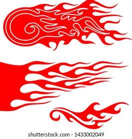 Hot Rod Flames Flames Stickers Flames Stock Vector (Royalty Free ...