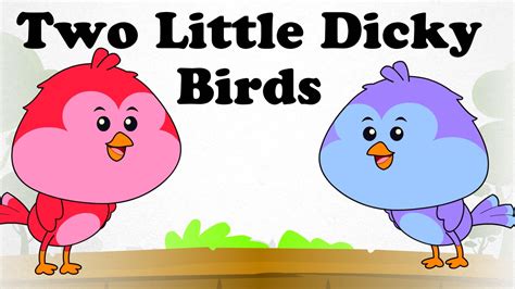 Two Little Dicky Birds | Cartoon Kids English Nursery Rhymes | HD ...