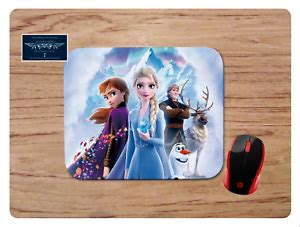 FROZEN 2 DESIGN CUSTOM PC MOUSE PAD DESK MAT VIRTUAL HOME OFFICE ANNA ...