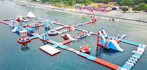 Asia's BIGGEST Floating Playground: Inflatable Island in Subic ...