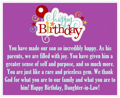 Happy Birthday Quotes Daughter In Law | Wallpaper Image Photo