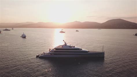 luxury yacht navigating saint tropez during Stock Footage Video (100% ...