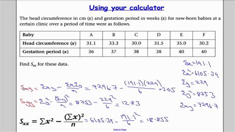 Edexcel S1 Tutorial 10 Bivariate Data - YouTube