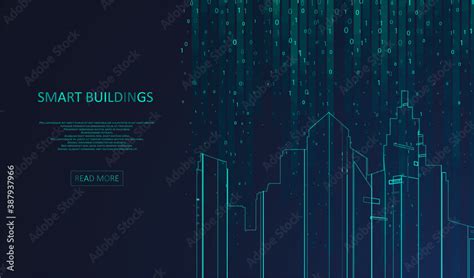 Smart building concept design Stock Vector | Adobe Stock