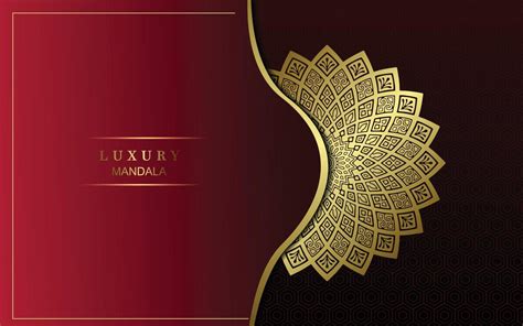 Luxury gold mandala ornate background for wedding invitation, book ...