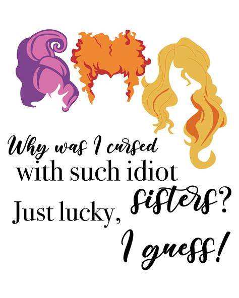 Sanderson Sister Quotes 8 X 10 Hocus Pocus Printable - Etsy