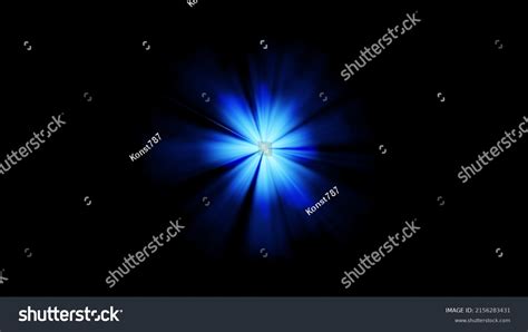 Blue Light Rays Glow Light Effect Stock Illustration 2156283431 ...