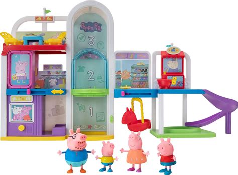 Amazon.com: Peppa Pig Shopping Mall with Family, Includes 1 Connectable ...