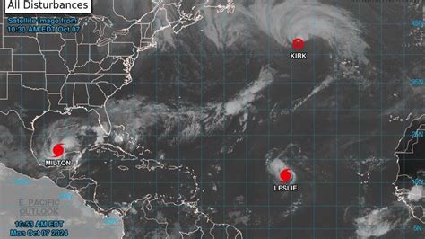 For the first time on record, the Atlantic has 3 hurricanes ...