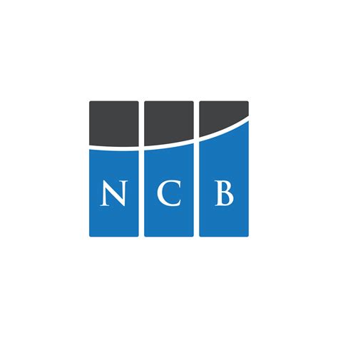 NCB letter logo design on WHITE background. NCB creative initials ...